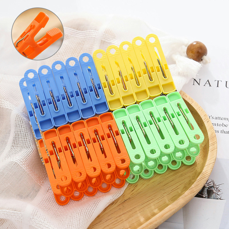 High Quality Cloth Pegs Set Plastic Clothespins Clothes Pegs Quilt Towel Clothes Pins Windproof Socks Pegs