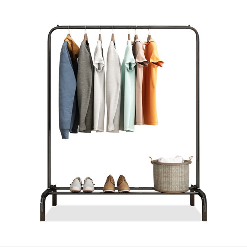 Multifunctional Roller Coat Hanger Metal Clothing Display Rack Clothes Rack Shelf  Hat Shoes Storage Drying Rack