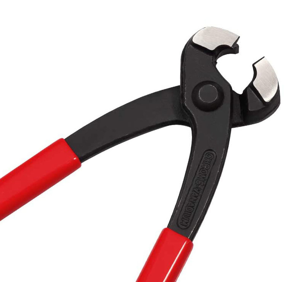 YHMPECP00-8  9 Inches Ear Clamp Pliers Front and Side Jaw Ear Clamp Pincers Chrome Vanadium Steel  Crimping Tool