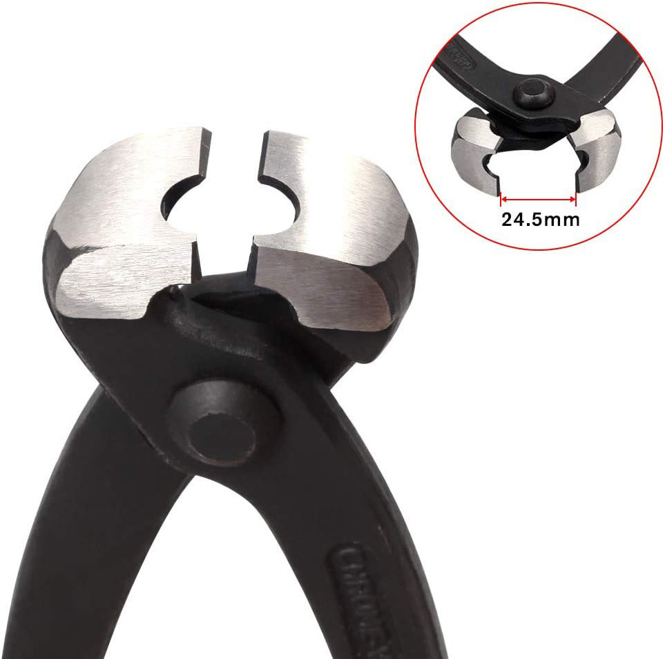 YHMPECP00-8  9 Inches Ear Clamp Pliers Front and Side Jaw Ear Clamp Pincers Chrome Vanadium Steel  Crimping Tool