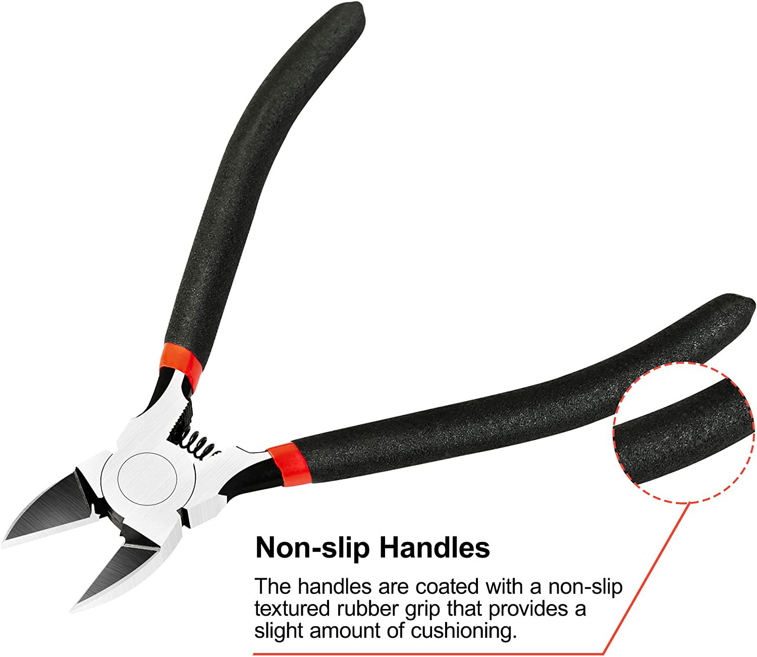 YHFCP003 Wire Cutters for Crafts Flush Cut Pliers 6 Inch Wire Clippers Micro Side Cutters