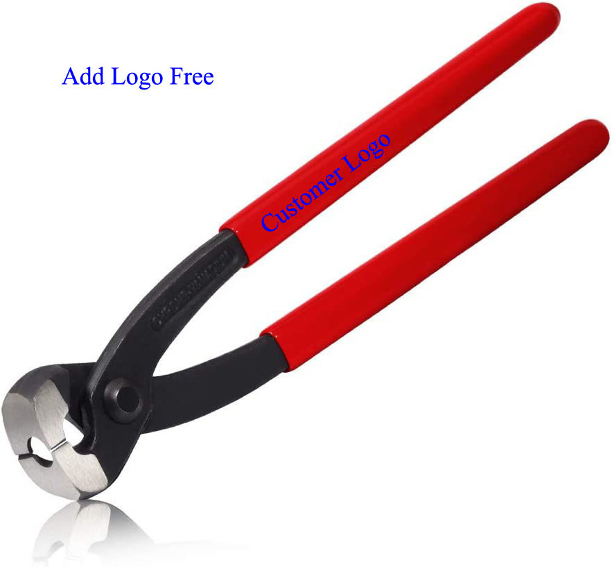 YHMPECP00-8  9 Inches Ear Clamp Pliers Front and Side Jaw Ear Clamp Pincers Chrome Vanadium Steel  Crimping Tool