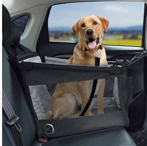 Deluxe Pet Dog Travel Car Center Console Armrest Booster Seat Bed Carrier