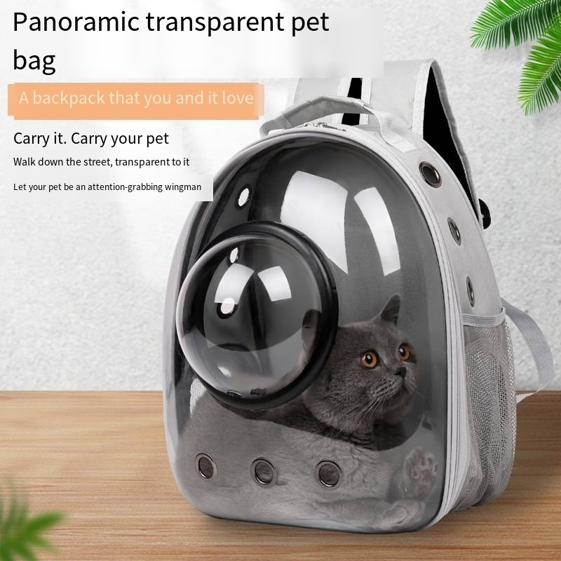 Transparent cat bag 2023 new portable space capsule pet bag wholesale breathable backpack