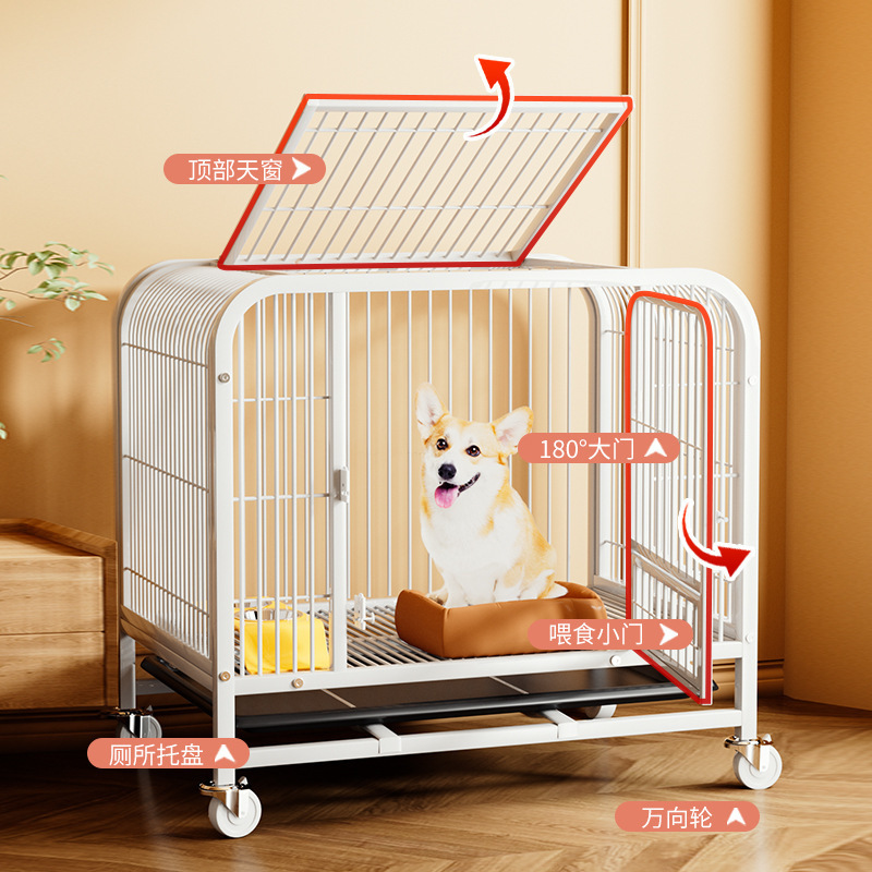 Dog Medium Large with Toilet Separation Pet Indoor Fence Border Collie Labrador Golden Retriever Household Wholesale