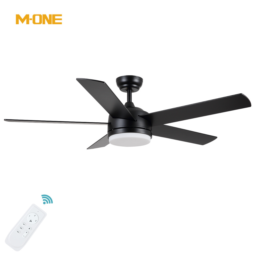 OEM/ODM High Quality Modern Lighting Fixture 52 Inch Plywood Blade Energy Saving AC 220V LED Ceiling Fan With Light