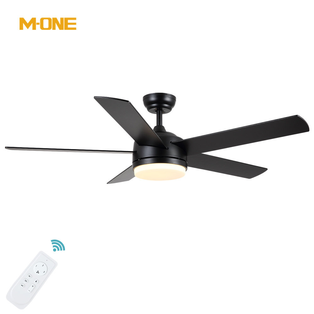 OEM/ODM High Quality Modern Lighting Fixture 52 Inch Plywood Blade Energy Saving AC 220V LED Ceiling Fan With Light