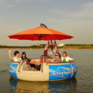 leisure boat for park lakeWhole sale donut boat bbq  for park,