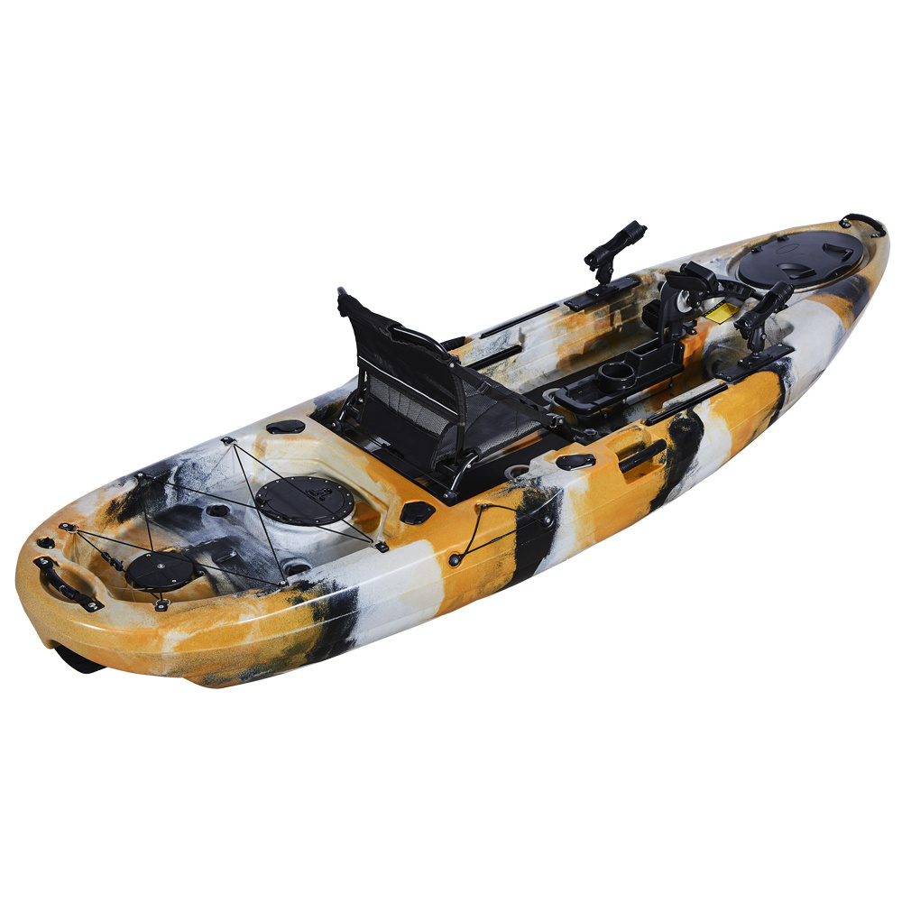 Hot Selling Rowing Boats For Fishing Kayak Pedal Drive single person plastic kayak for Lakes & Rivers