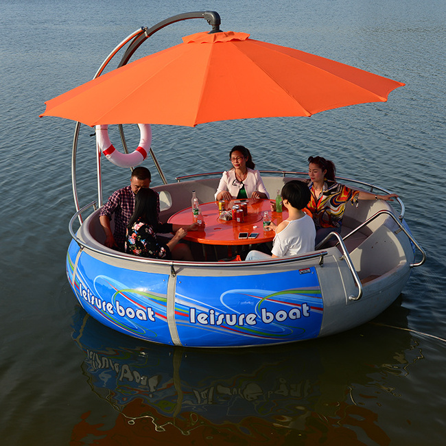 Portable Cheap Floating BBQ Donut Boat Grill Boat yacht barbecue boat