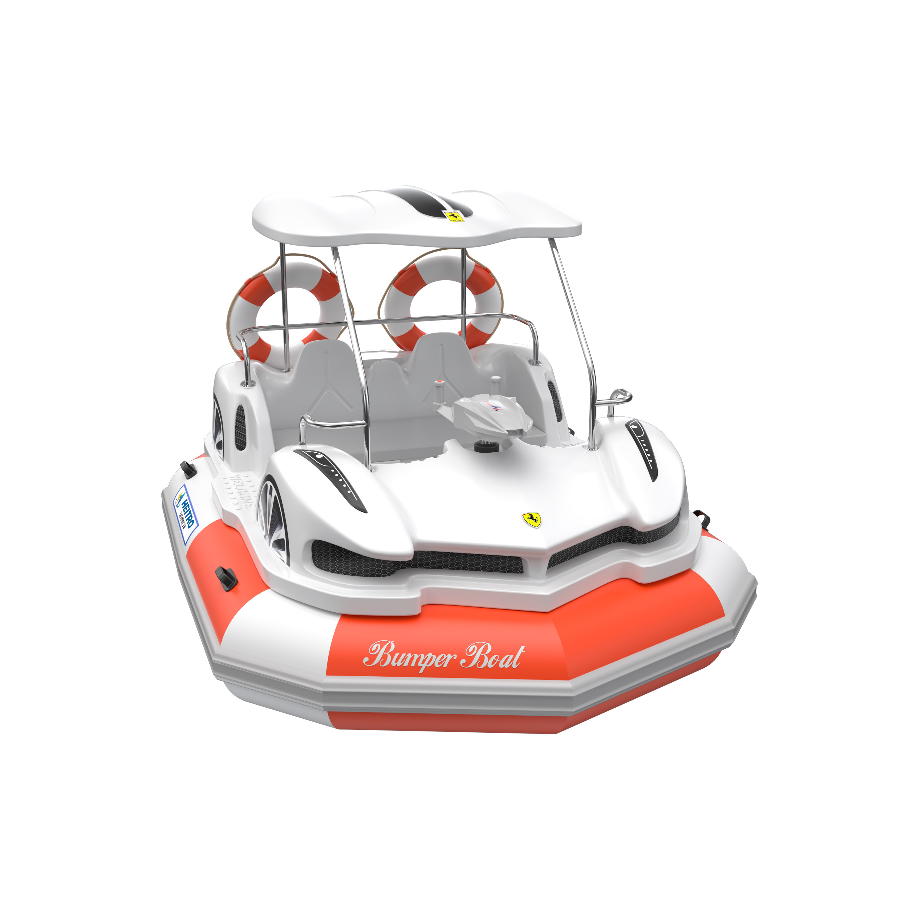 Cheap Price Water Games Shot Water Gun Electric  Inflatable supercar Bumper Boat For Sale