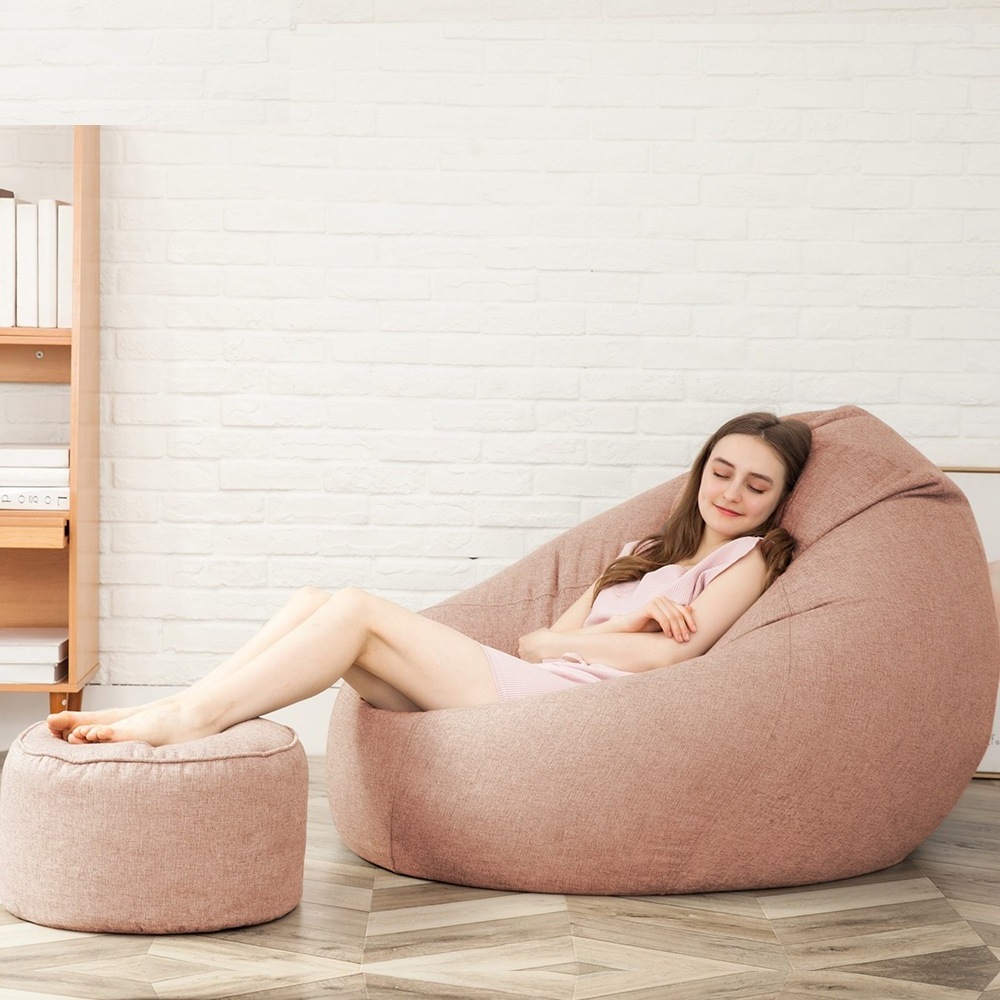 Indoor waterdrop bean bag High Back Support Gaming living room Bean Bag Cover without Filling