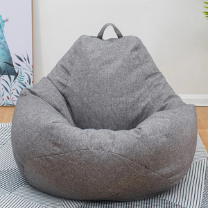 Large Small Lazy Sofas Cover Chairs Without Filler cotton Cloth Lounger Seat Bean Bag Couch Tatami Living Room