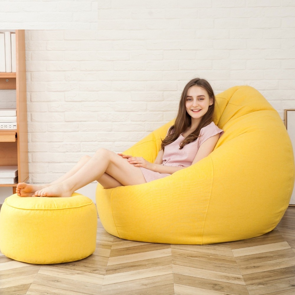 Indoor waterdrop bean bag High Back Support Gaming living room Bean Bag Cover without Filling