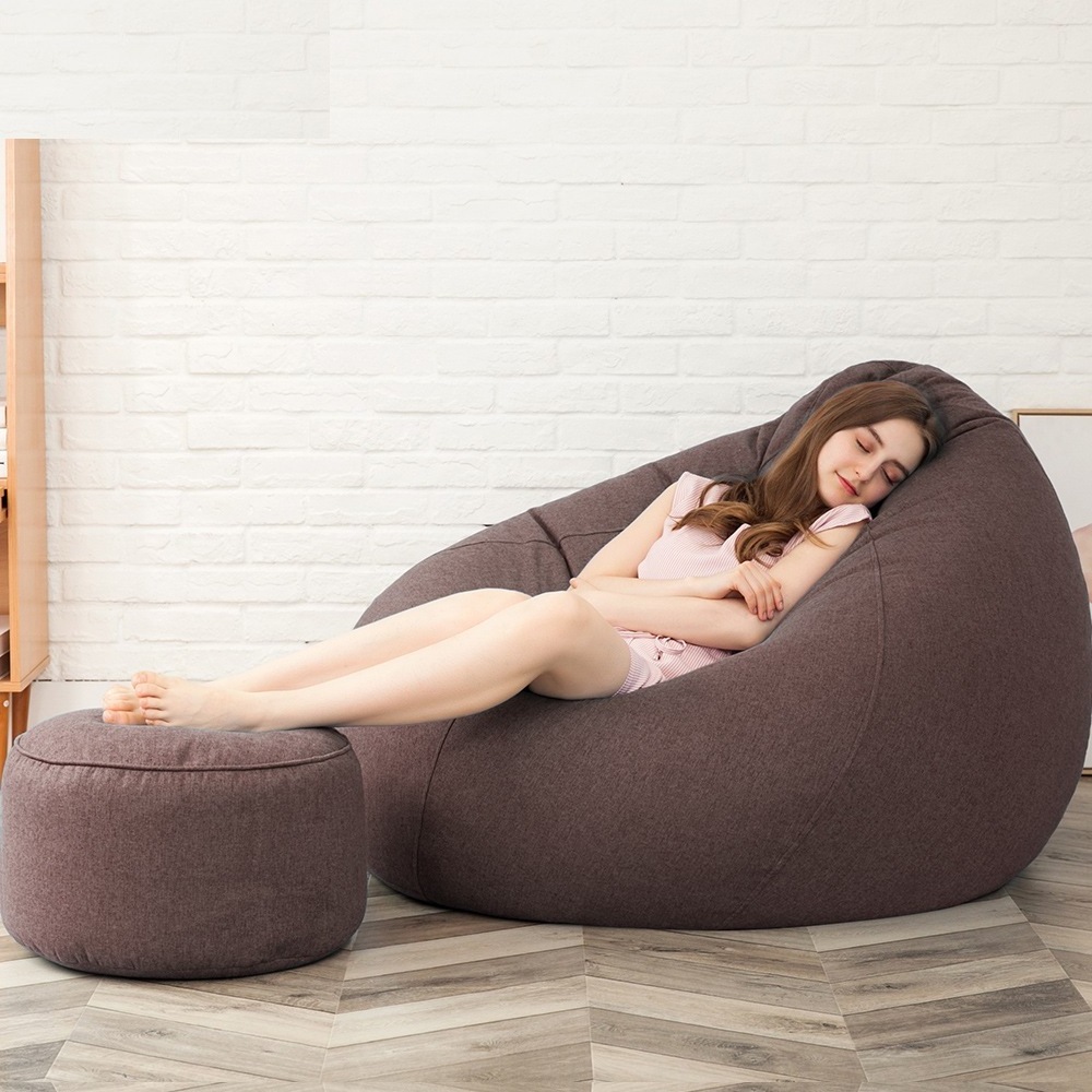 Indoor waterdrop bean bag High Back Support Gaming living room Bean Bag Cover without Filling