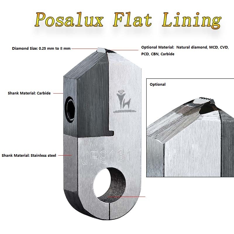 Yuhe Jewelry diamond tool Flat Lining Posalux Diamond Cutting Tools for faceting machine with all customized size