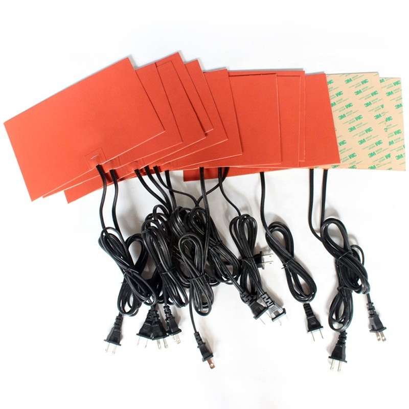 12v 100w 150w 200w Industrial flexible silicone rubber battery powered heating element for Pizza Hot Food Delivery Bag