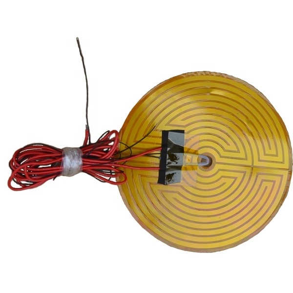 400mm 24v round kapton heater polyimide thin film heater