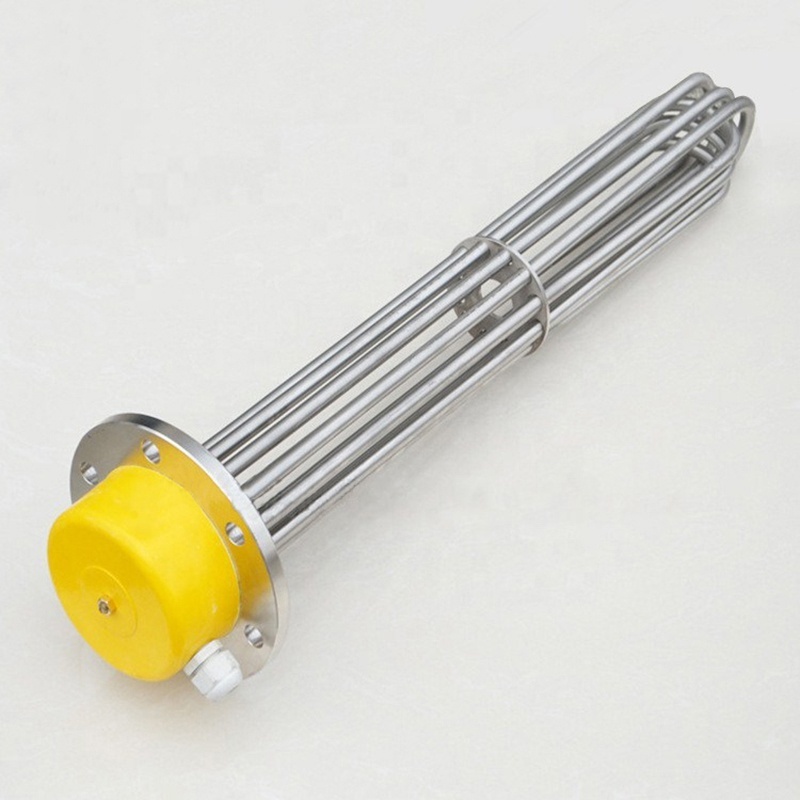 110V  1kw 2kw 3kw  5kw  6kw 9kw 12kw Industrial electric screw plug flange immersion tubular heater element with thermostat