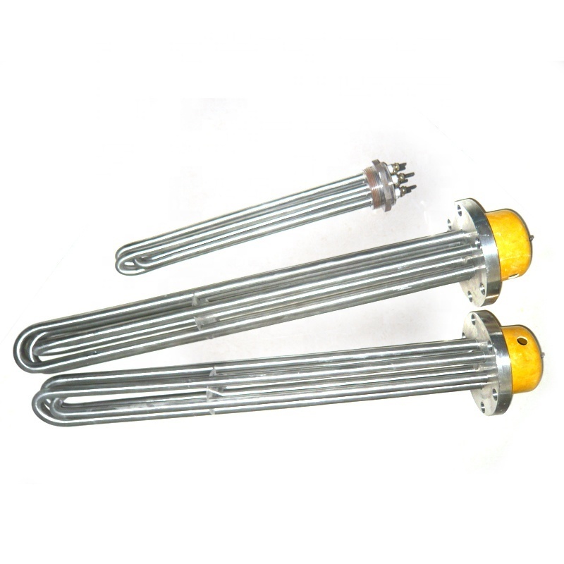 110V  1kw 2kw 3kw  5kw  6kw 9kw 12kw Industrial electric screw plug flange immersion tubular heater element with thermostat