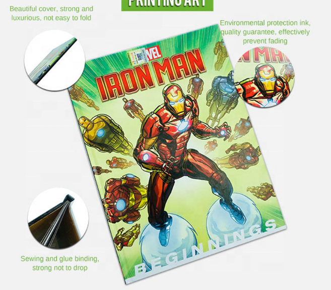 Custom cheap price comic book printing service direct manga books printing factory