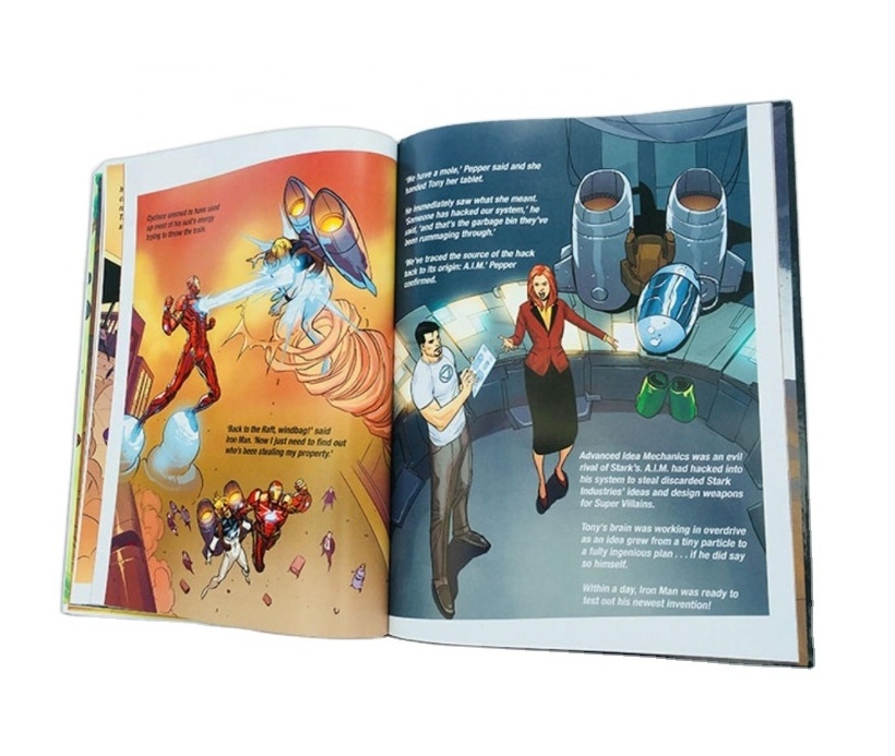 Custom cheap price comic book printing service direct manga books printing factory