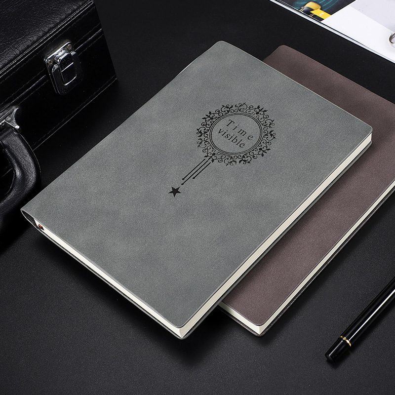 2024-2025 Gold Spiral Weekly Monthly Goal Diary Custom Logo Notebook Agenda Journal Planner Printing