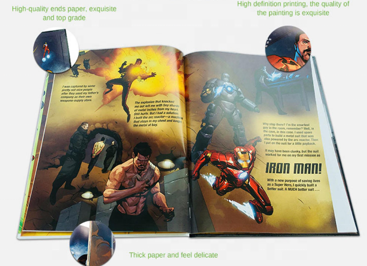 Custom cheap price comic book printing service direct manga books printing factory