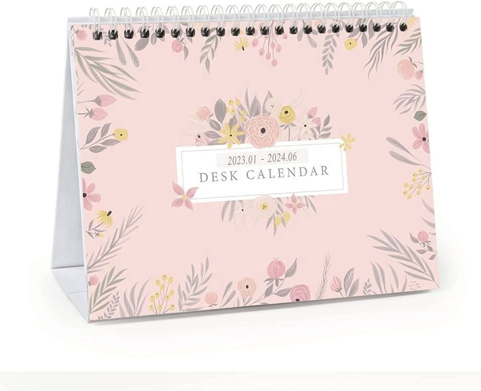 Customized Chinese Calendar Planner Monthly Sublimation Desktop Table Calendar 2023