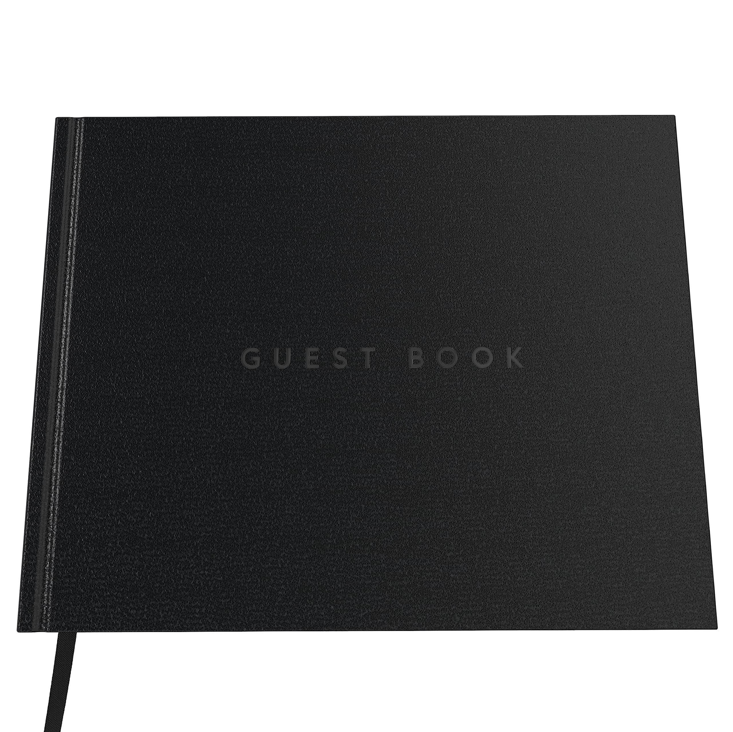 PU Black Custom Sample Wholesales Funeral Guest Memory Signed Books Funeral Sign In Book