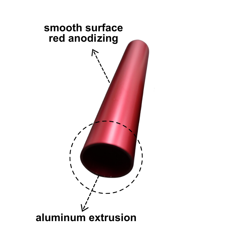 High pressure 7075 bloc en aluminium t6 extrusion pipe profile