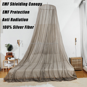 BLOCK EMF High quality anti radiation shielding folded silver fiber mosquito net