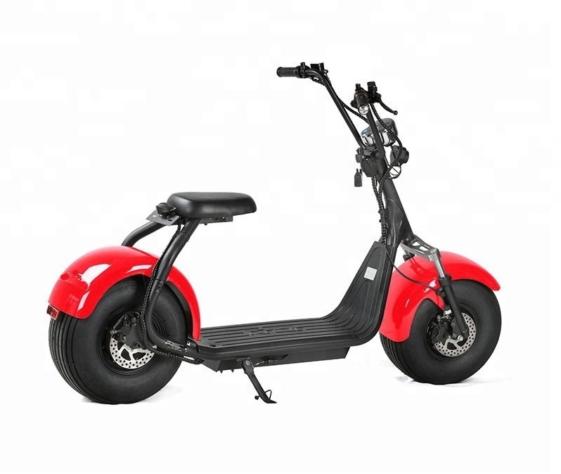 Europe EEC City Rider Electric Chopper Scooter Citycoco 60V 20AH Lithium Battey 1500W Motor