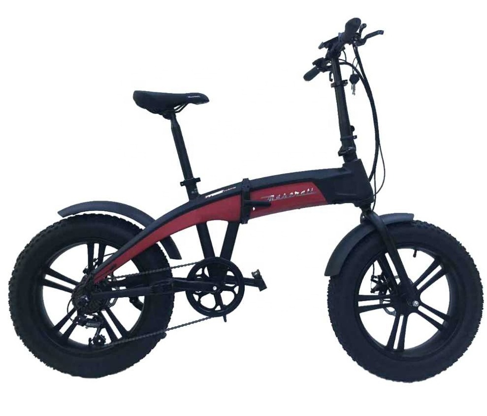 2019 New Popular E- Bike 20 Inch Fat Tire Alloy Foldable  Frame Hidden Battery Mini Folding Electric Bike