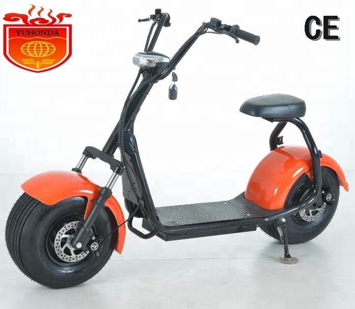 Europe EEC City Rider Electric Chopper Scooter Citycoco 60V 20AH Lithium Battey 1500W Motor