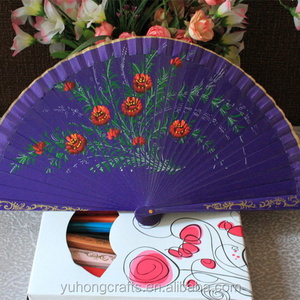 wedding decoration fan Spanish wooden hand fan