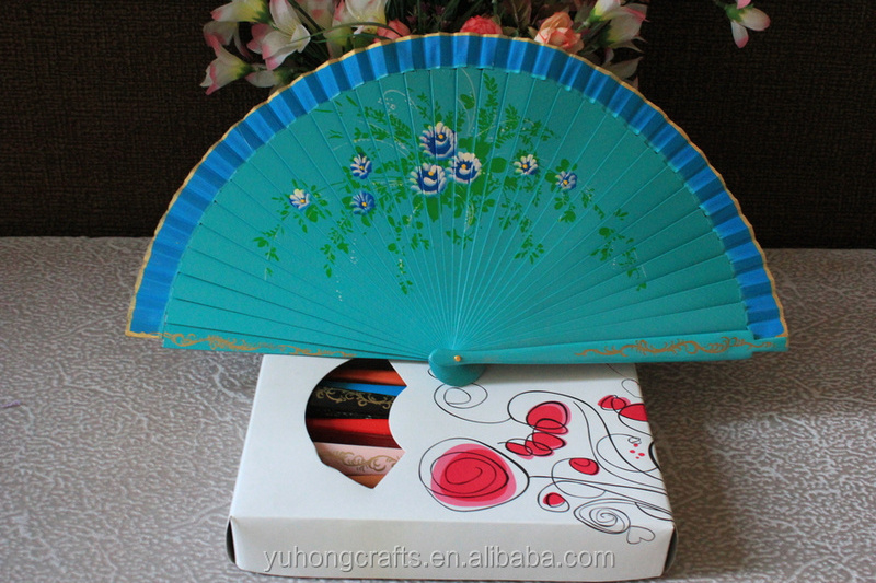 wedding decoration fan Spanish wooden hand fan