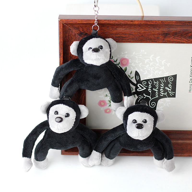 Factory Soft Mini Series Gorilla Plush Toy Sets Stuffed Animals Keychain For Bags