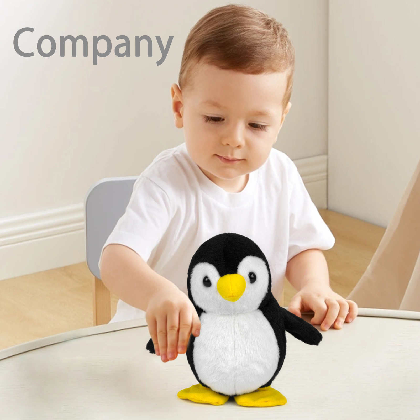 High Quality Cute Plush Stuffed Penguin Toys Custom Talk Back Music Creative Interactive Penguin Plush Toys