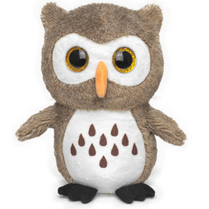 OEM High Quality brown Owl Plush Toy Embroidered Soft Stuffed Animal Unisex for Ages 0 to 24 Months PP Cotton Filling