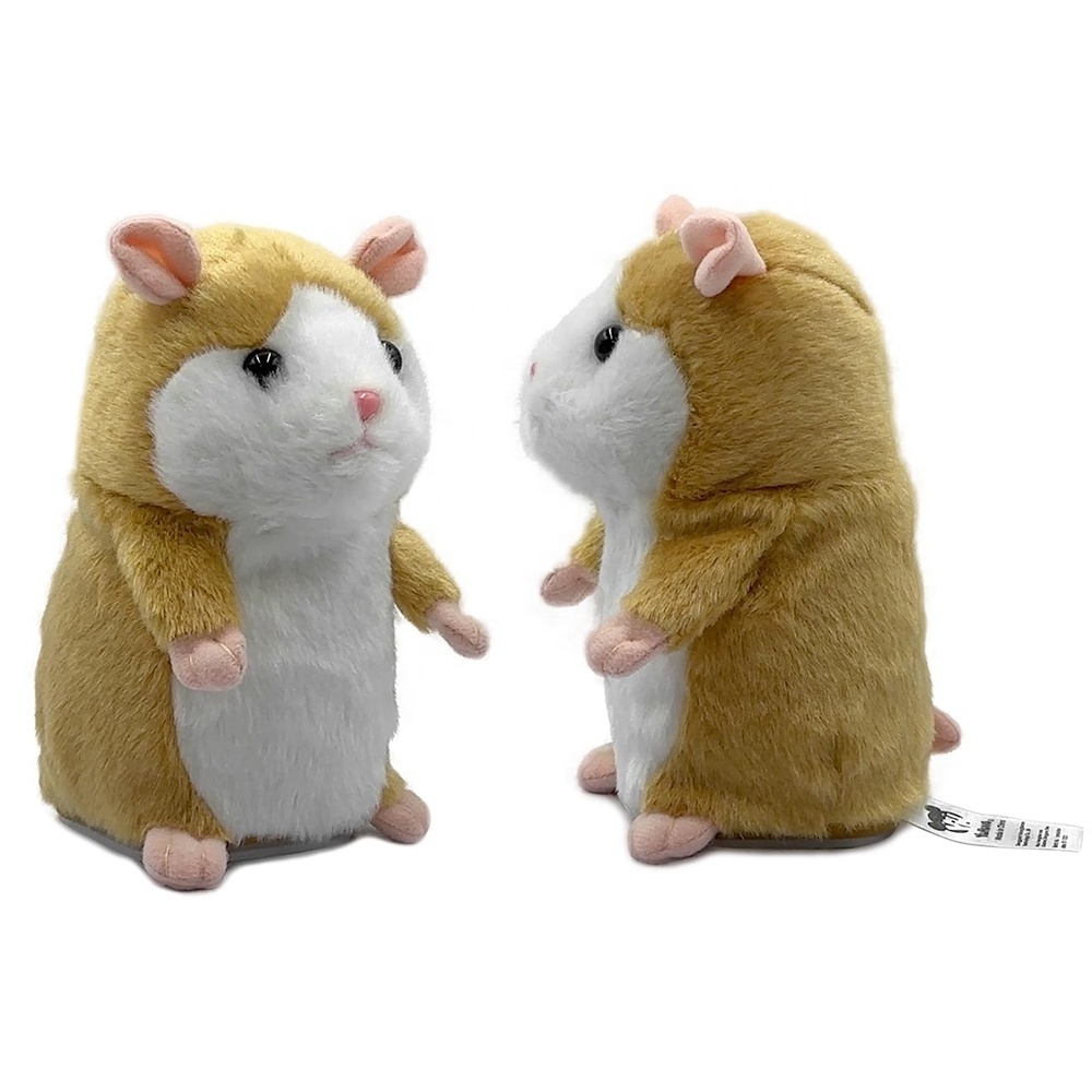 Stock Stuffed Animal Hamster Plushie Mouse Toys Plush Animal Electronic Talk Repeating Plush Toys