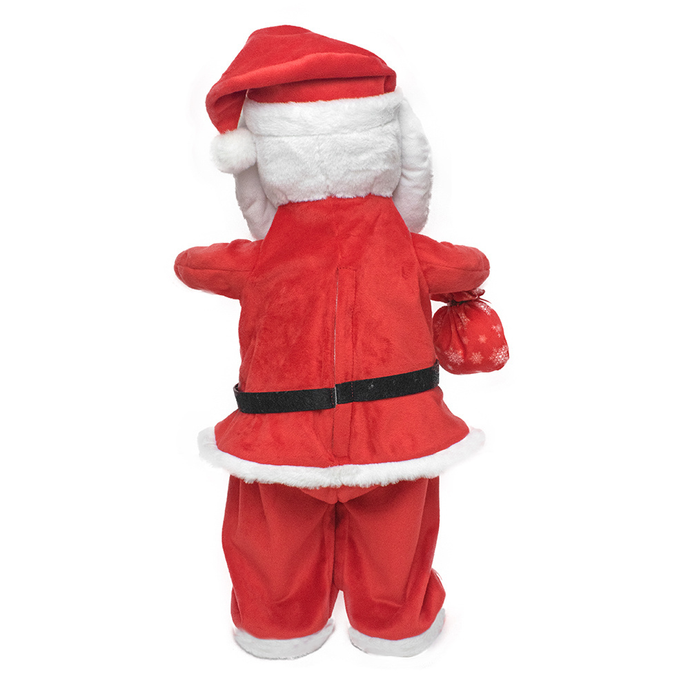 New Christmas Electric Toys Singing Twisting Santa  Light up Farther Christmas Stuffed Animals Xmas Gifts Plush Toy