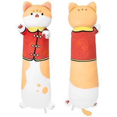 50cm Multi Color Long Plush Cat Body Pillow Soft Stuffed Cat Family Pillow Cute Plush Toys Stuffed Animal