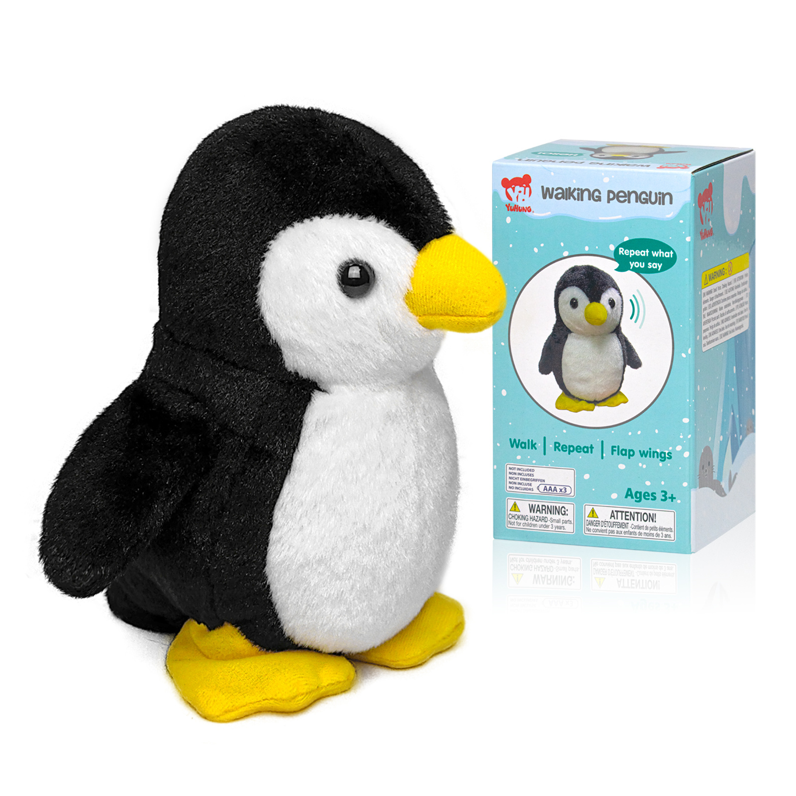 High Quality Cute Plush Stuffed Penguin Toys Custom Talk Back Music Creative Interactive Penguin Plush Toys