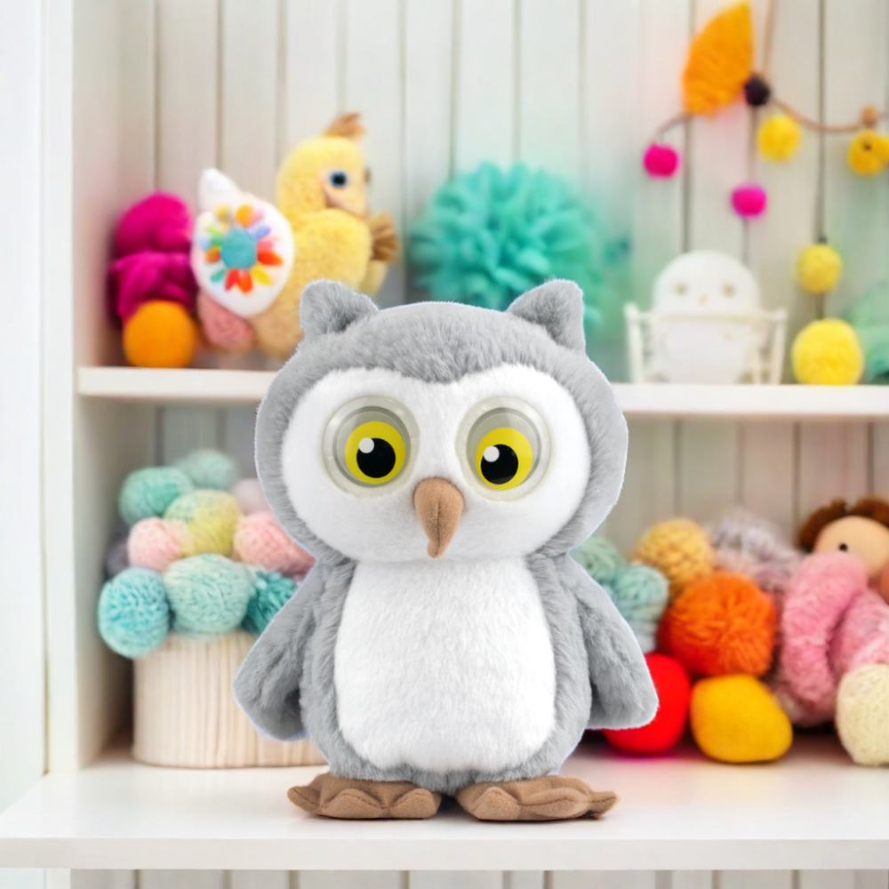 Hot Selling Custom Logo Plush Stuffed Animals Cute Owl Design Plushei Toys for Kids Height Range from 11CM to 30CM