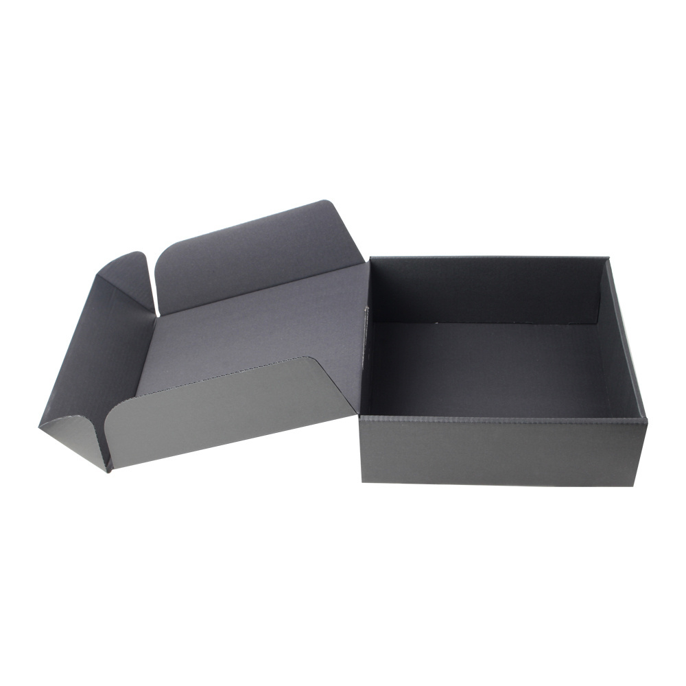 2023 Wholesale customized  logo Luxury black matte fancy folding jewelry shipping box packaging printing