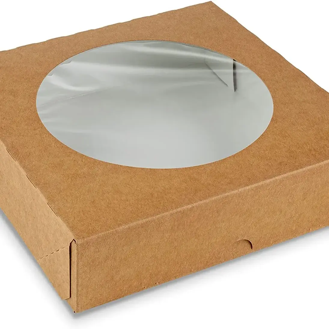 2023 Takeout Paper Cardboard Small Pizza Box with Clear Window for Product Visibility