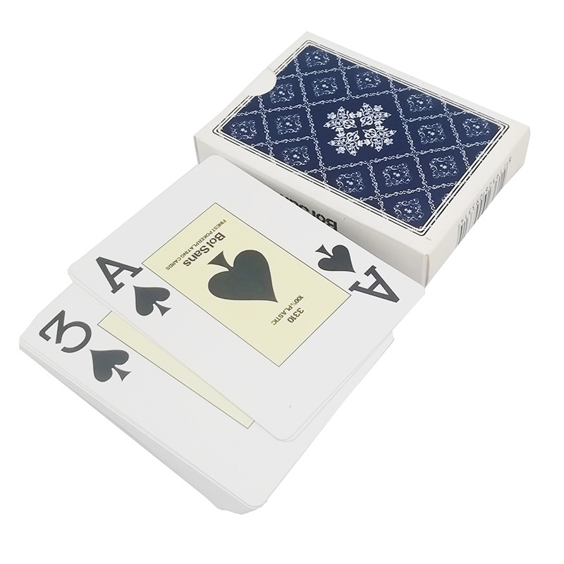 Printed Jumbo Adult Poker In Bulk Waterproof Pvc Coated Gold Card Printed Ready Plastic Playing Cards Manufacturer