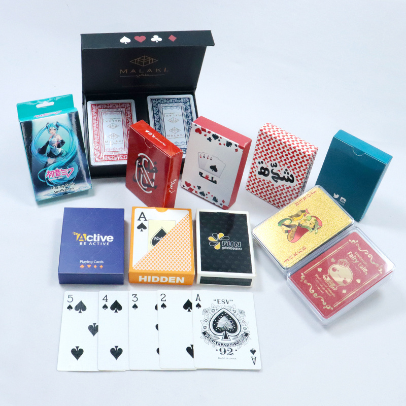 Plastic Poker Cards Deck Black PVC Playing Cards Durable Water Proof  PVC Poker Game Deck fashion create game plastic cards