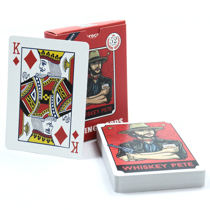 custom original design style playing cards high quality America west cowboy paper playcards gambling playing card